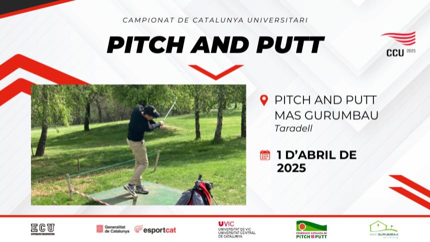 Ja pots inscriure't al Campionat de Catalunya Universitari de Pitch & Putt 2025!